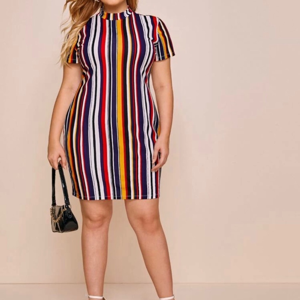 Mock Neck Dress